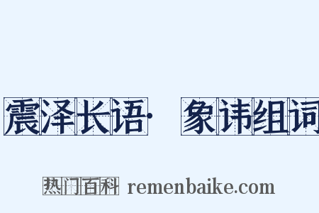 震泽长语·象讳组词是什么意思的图片